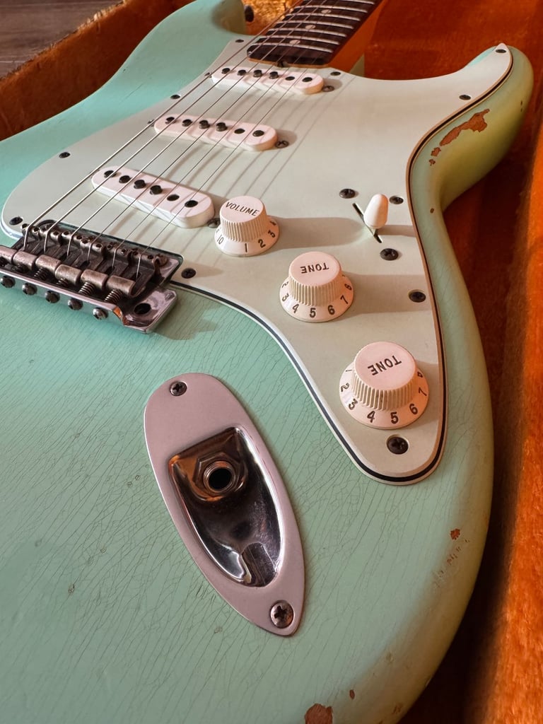 Fender Custom Shop '60 Reissue Stratocaster Relic Surf Green (2015) - Trades