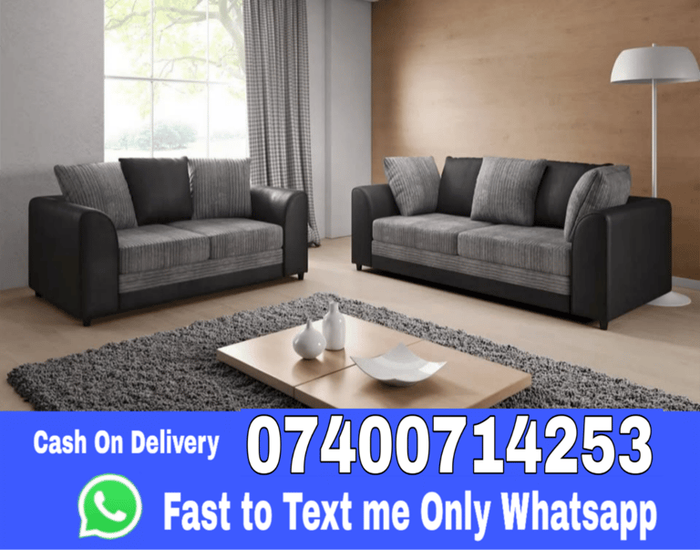 image for * Couch L shape sofa 3 seater and 2 seater * (Whatsapp for Detail)