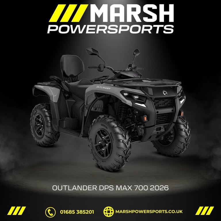 Outlander MAX 700 DPS T 2026 Model - Can-am Main Dealer - Reserve NOW!