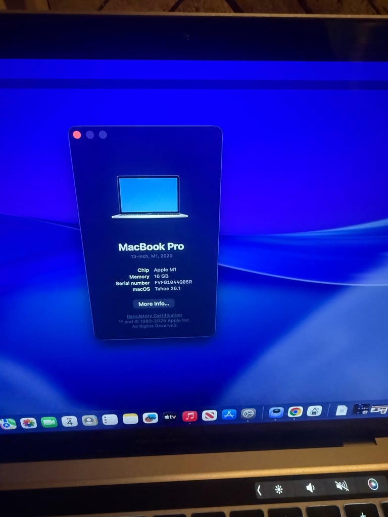 MacBook Pro 13 m1 top spec 16gb ram 