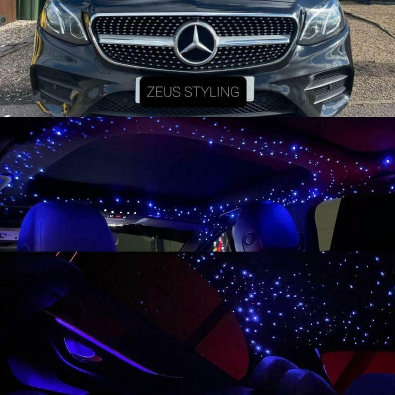 Unique luxury starlight roof car office weddings installation