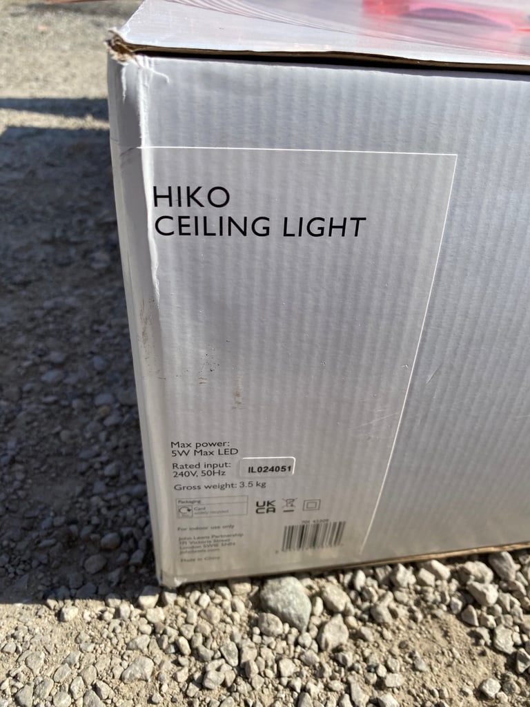 JOHN LEWIS HIKO LARGE CEILING LIGHT - COPPER RRP £225