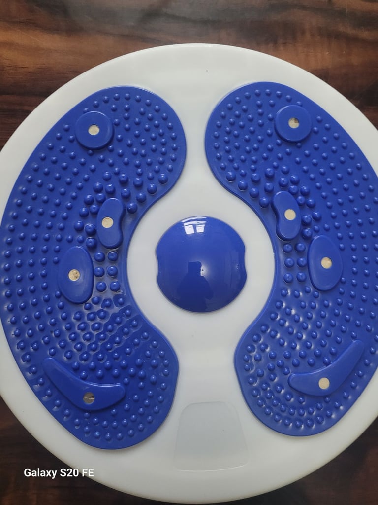 Blue Core Twist Waist Disc with Resistance Ropes - Home Fitness Twister Board