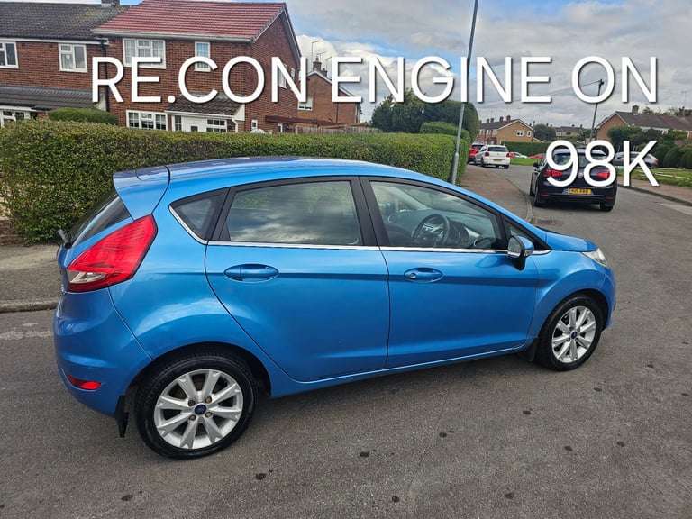 fiesta 1.4 zetec NEW RE.CON ENGINE 98K WITH RECEIPT LONG MOT JUNE 26 NEW CLUTCH 2KEYS drives perfe