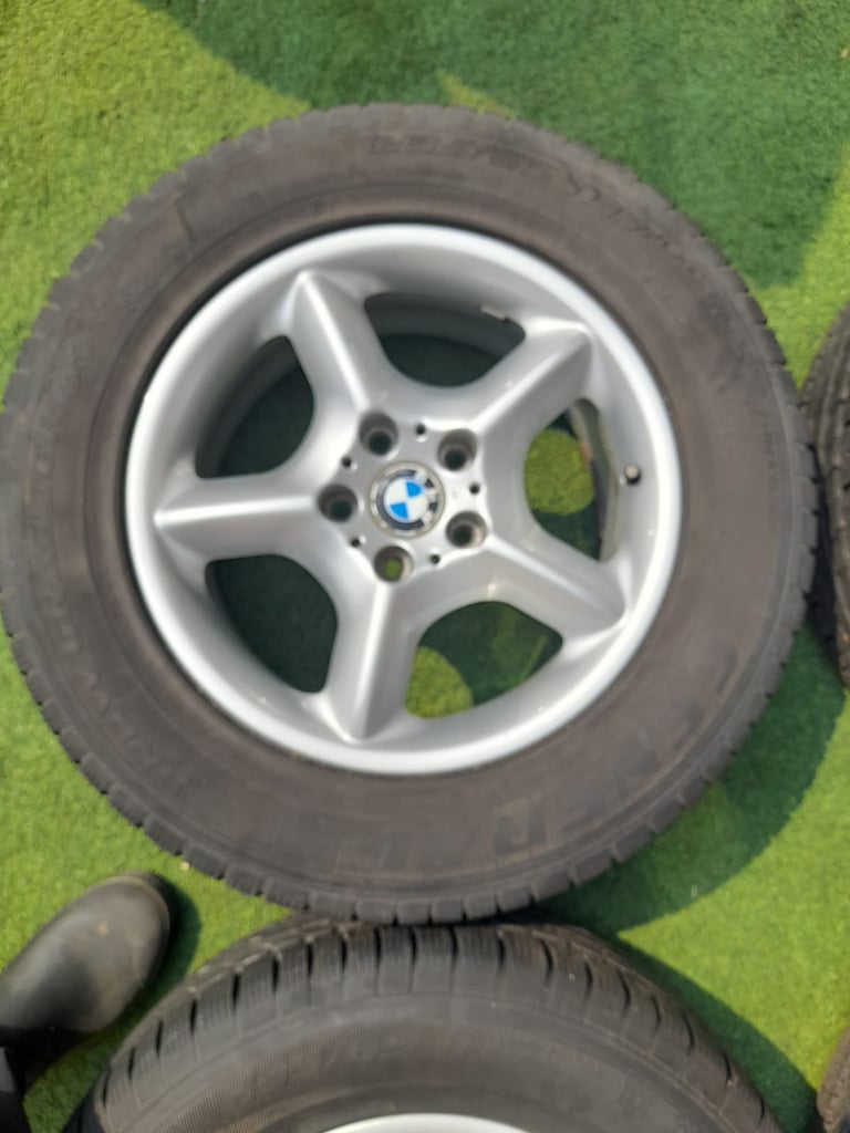 Set of  E53 BMW X5 Alloy Wheels with Winter Tyres in West London Area