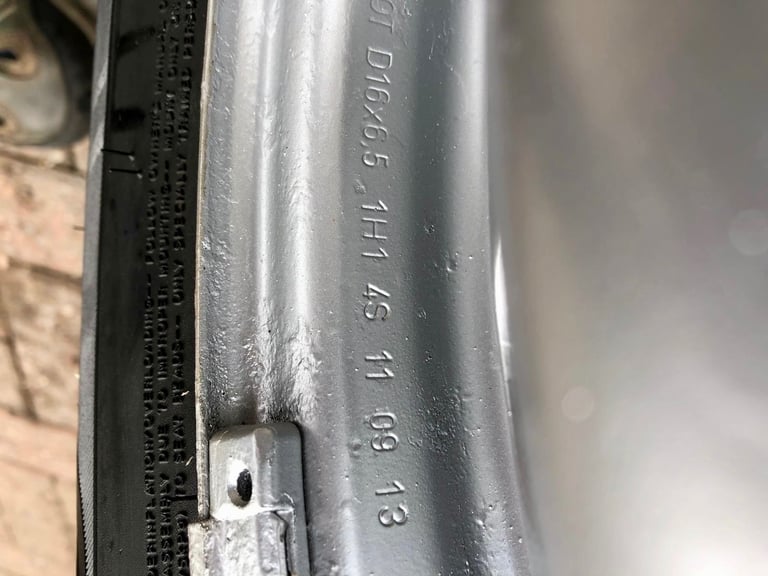 Full size 16" Steel Spare Wheel and new tyre