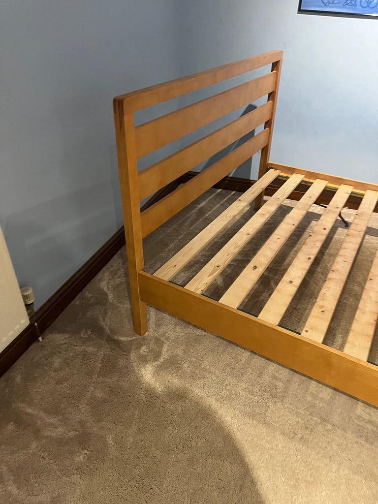 image for Wooden double bed frame