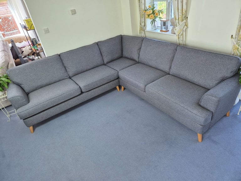 M&S Copenhagen Large Full Corner Sofa in Grey RRP £2799 *FREE LOCAL DELIVERY*