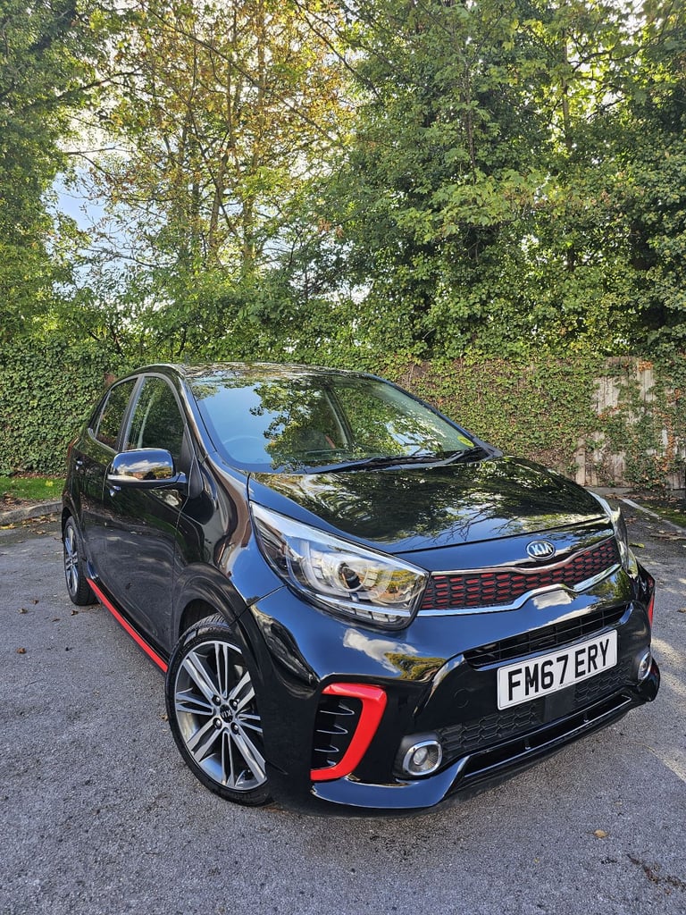 2018 67 Kia Picanto GT Line Black 1 litre FSH 7 Stamps 12 Months MOT 2 Keys 41K Low Miles