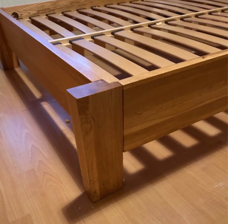 M&S Sonoma Solid Oak King size bed frame 