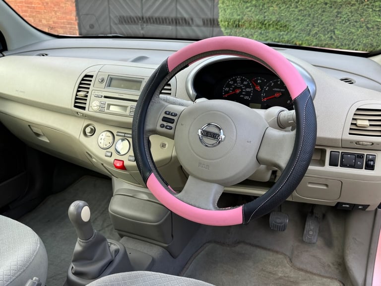VERY RARE PINK NISSAN MICRA 1.4 PETROL SVE, WOW 1 LADY OWNER, VERY LOW 67K MILES