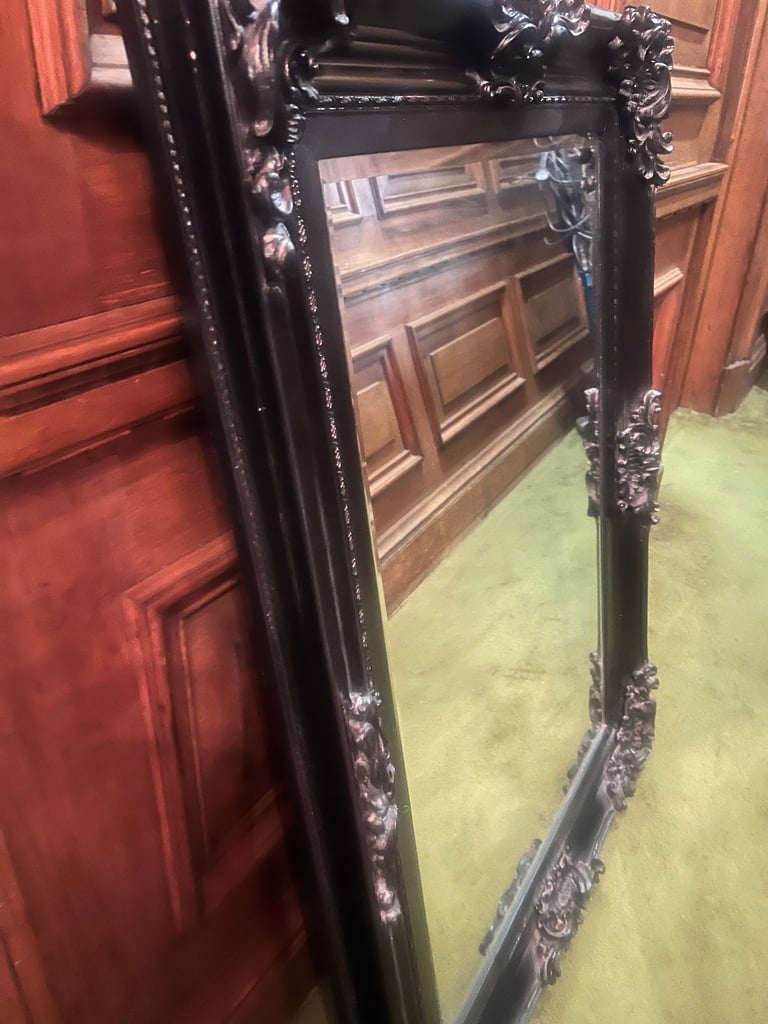 image for Large black ornate mirror 