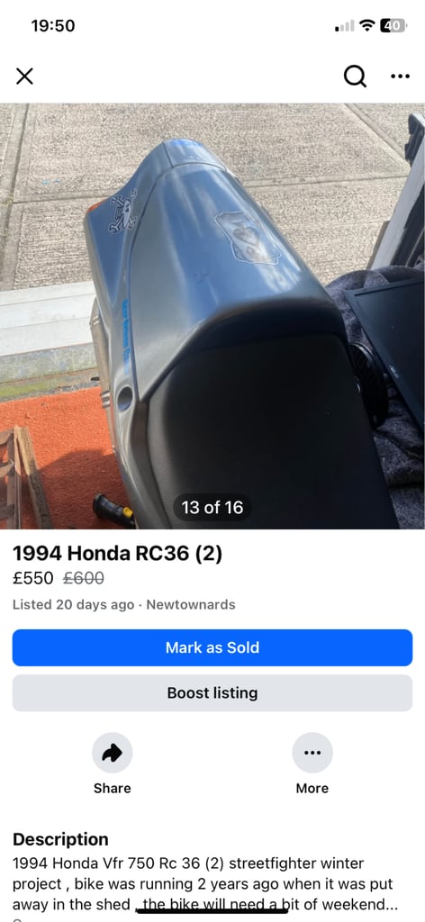 Honda, 1994, 748 (cc)