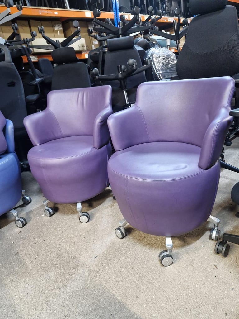 Orangebox tub chairs with or without wheels/castors (5 available)