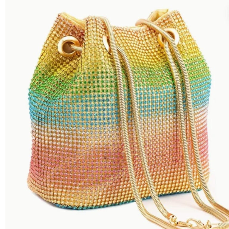 image for Multi Coloured Rhinestone Shoulder Bag