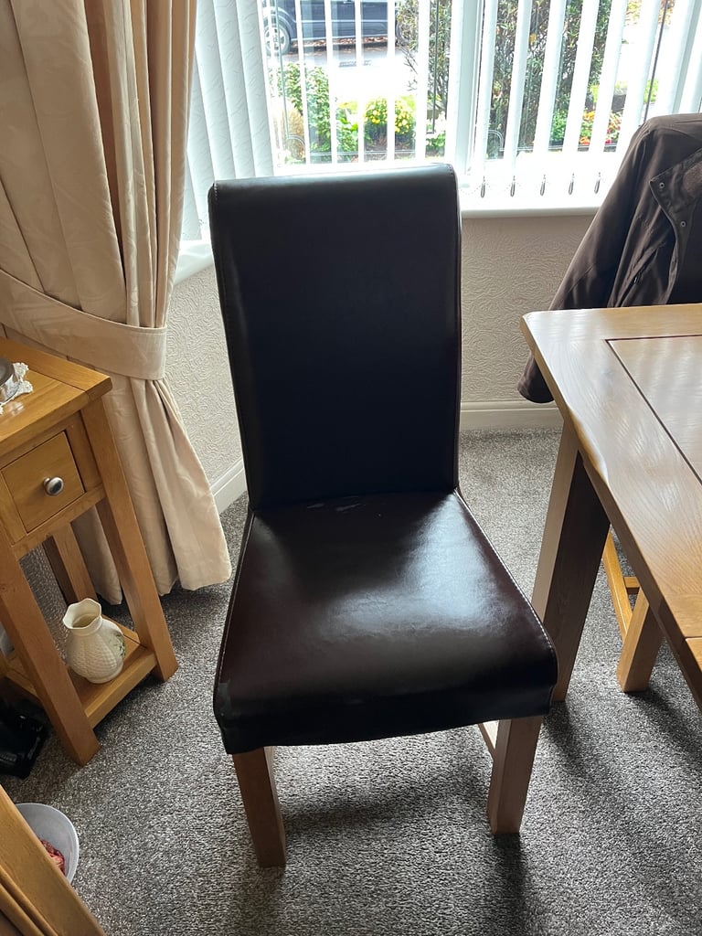Solid Oak Dining Chairs