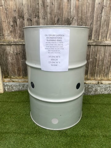 How To Make A Incinerator Bin / Burn Barrel 