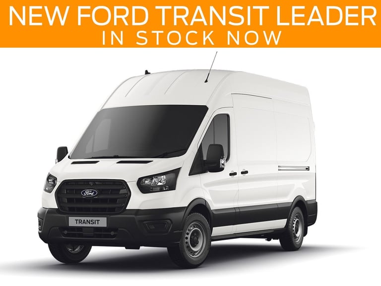 BRAND NEW Ford Transit 350L L3 H2 Leader Van 2.0L 130PS 6 Speed in Frozen White