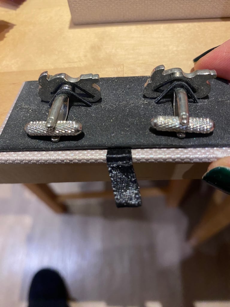 Motorcycle cufflinks 