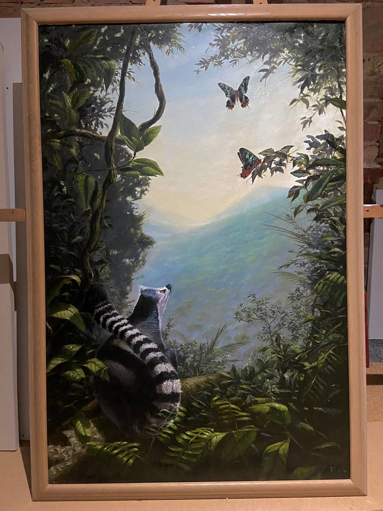 image for Wildlife Oil painting original 