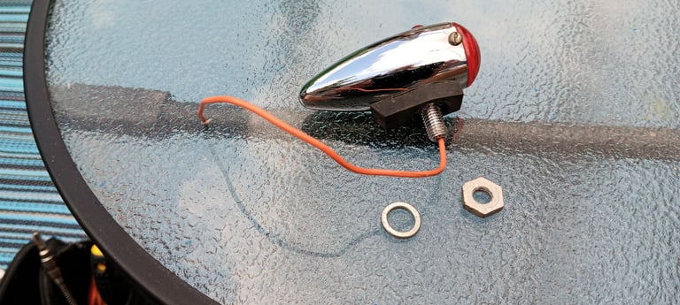 Motorcycle bullet style brake and turn lights x 2