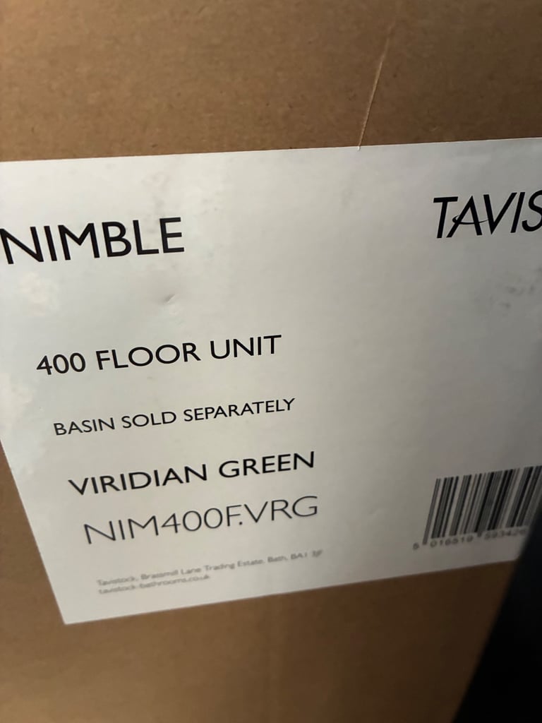 Tavistock Nimble Cloakroom Vanity basin Floorstanding 400mm Green