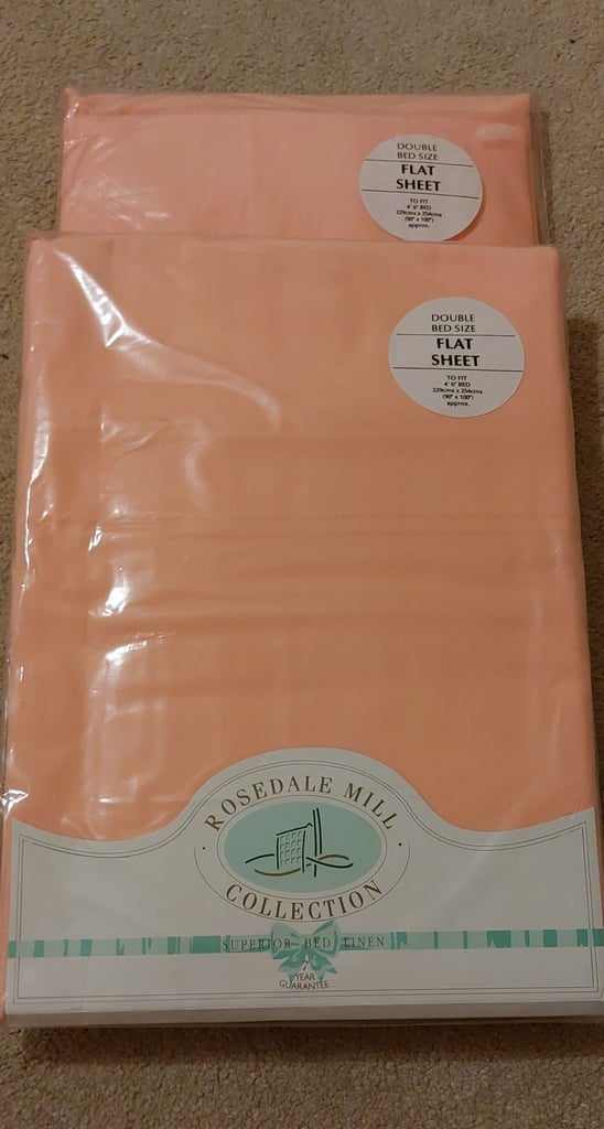 image for 2 Rosedale Mill Flat Bed Sheets
