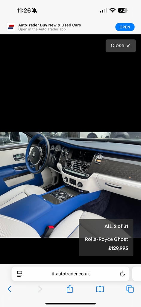 LEFT HAND DRIVE 2018 ROLLS ROYCE GHOST  6.6 V12 BLACK BADGE 17K MILES UK REG LHD