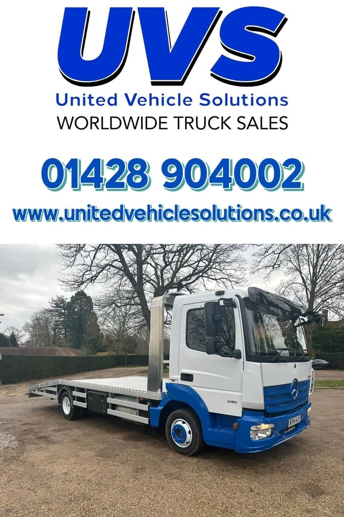 Mercedes-Benz Atego 816 2014 Euro 6 7.5 ton recovery truck Beavertail Manaul 