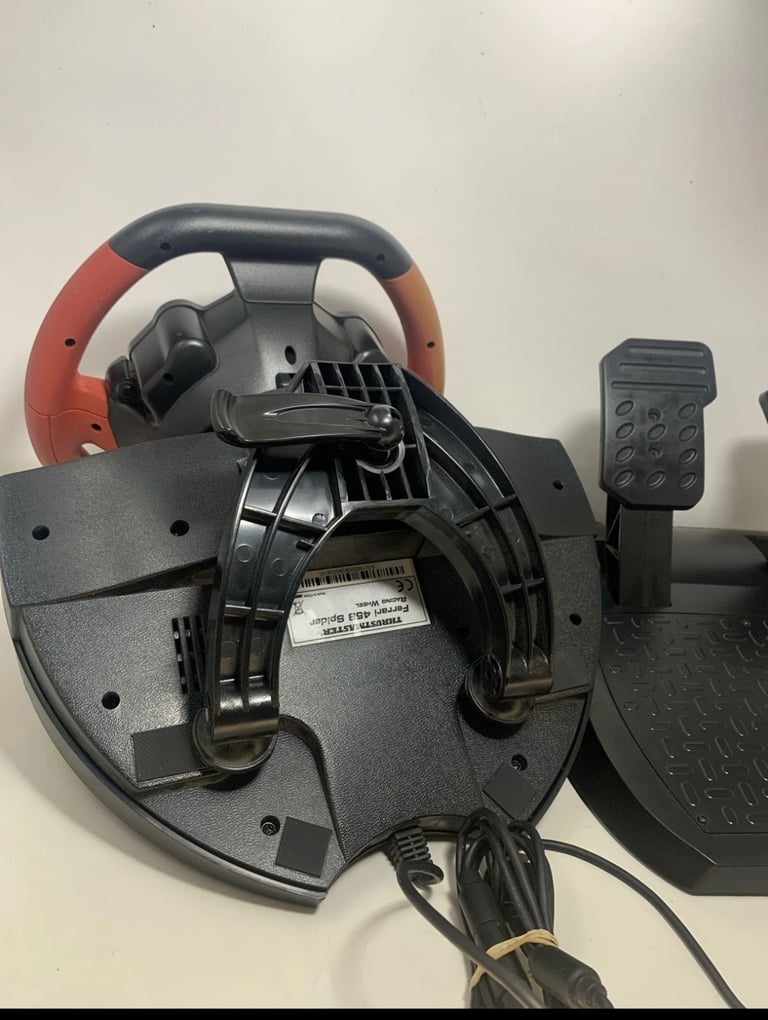 Xbox Thrustmaster Ferrari 458 Spider Steering Wheel with Foot Pedals - Red/Black