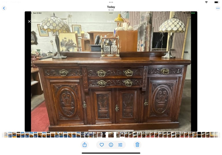 image for Pair of Tiffany style lamps in good working order