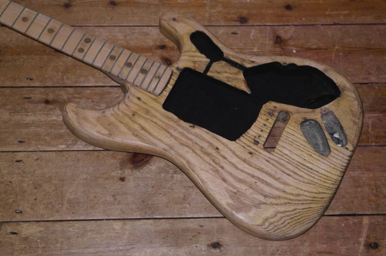 1976 Fender USA Stratocaster project, body and neck heavily modified
