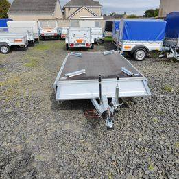 BRAND NEW 8,2ft x 5ft Twin Axle Hochlander Trailer With Drop Down Sides 1300KG ALKO Braked