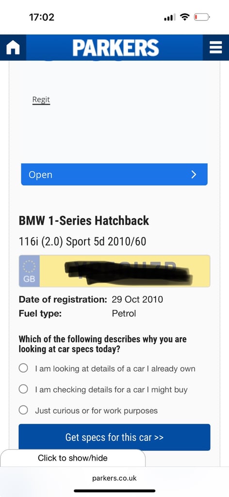 BMW, 1 SERIES, Hatchback, 2010, Manual, 1995 (cc), 5 doors