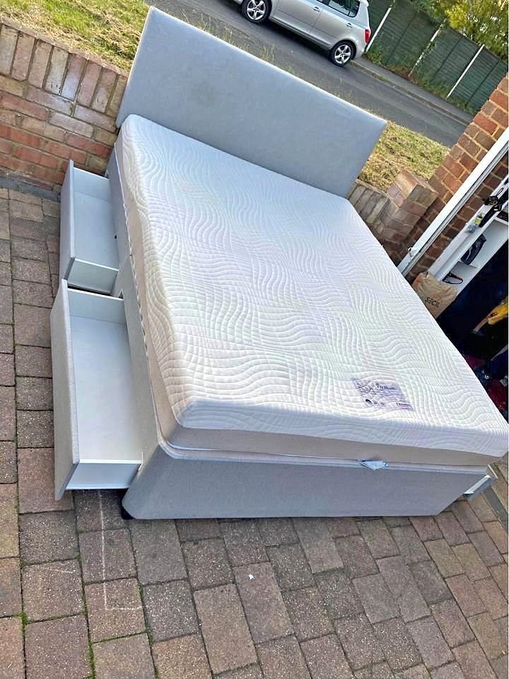 Divan Double (Single / King Size) Bed+Mattress CLEARANCE SALE ON BRAND NEW BEDS WITH MATTRESSES