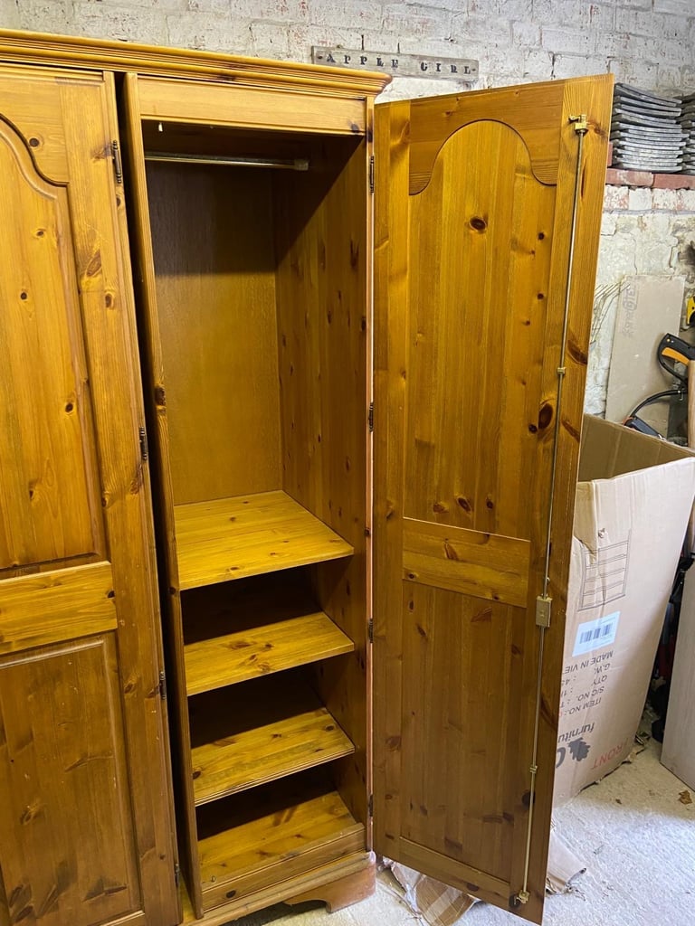 Ducal triple wardrobe and matching bedside cabinets 