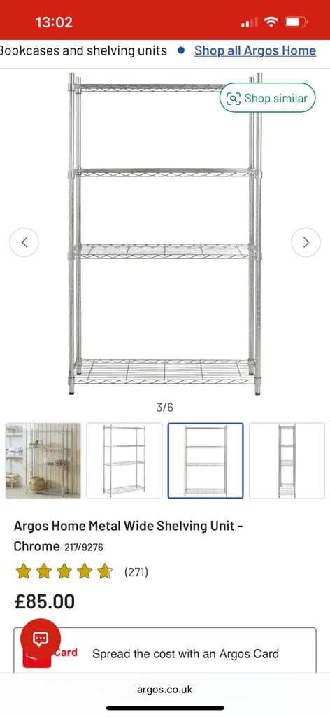 Argos metal shelving stainless steel | in Stoke-on-Trent, Staffordshire ...