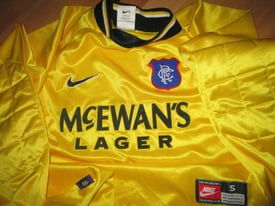 Retro Nike Glasgow Rangers Goalkeeper Shirt, Jersey / 1997-98