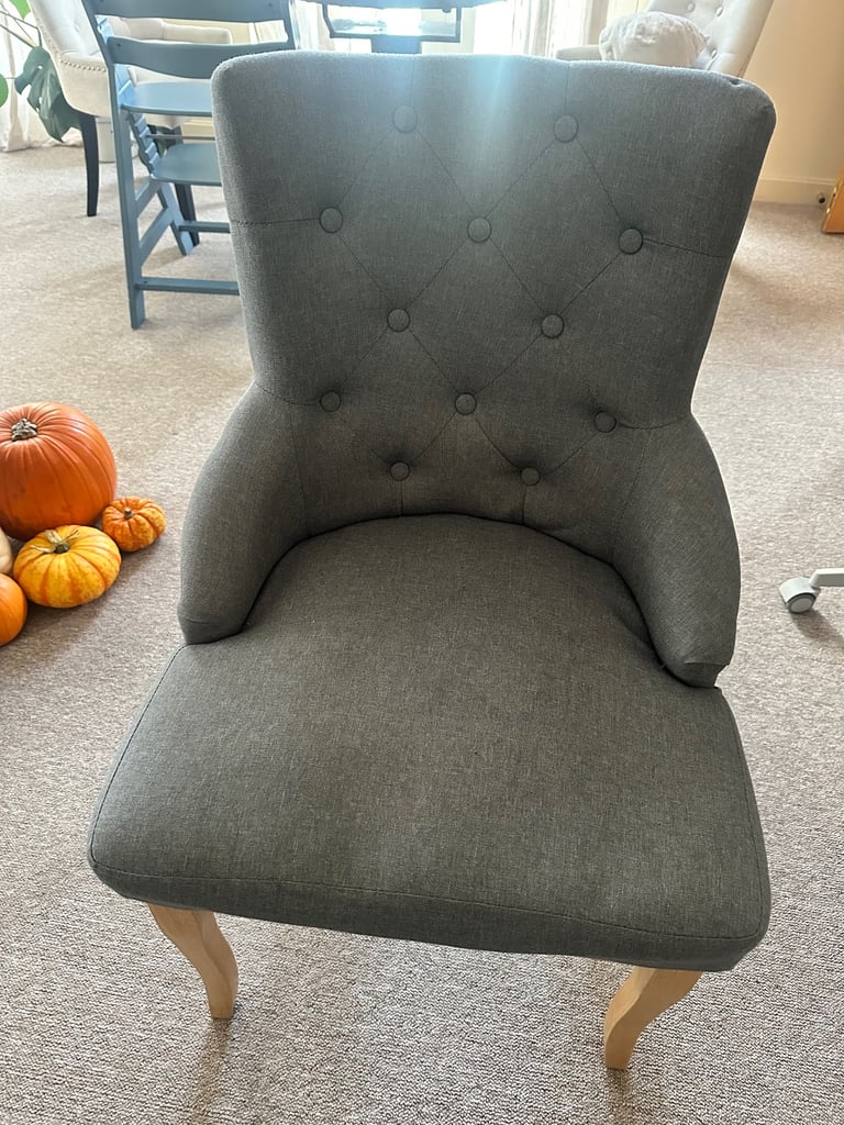 image for Grey chair soft and comfortable 