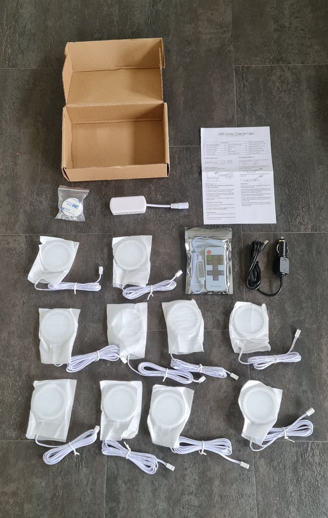 10 Pure White 12v Dc Led Spotlights 