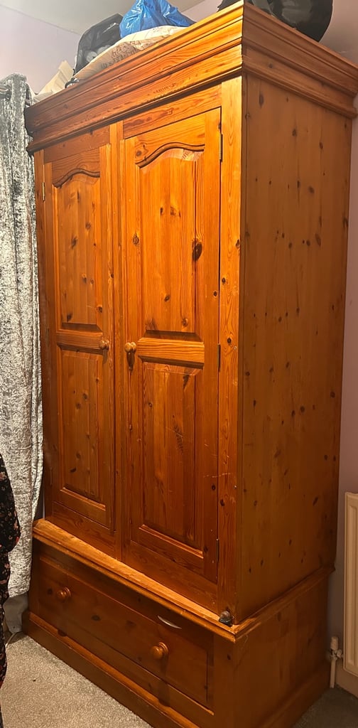 image for Sold pine wardrobe 