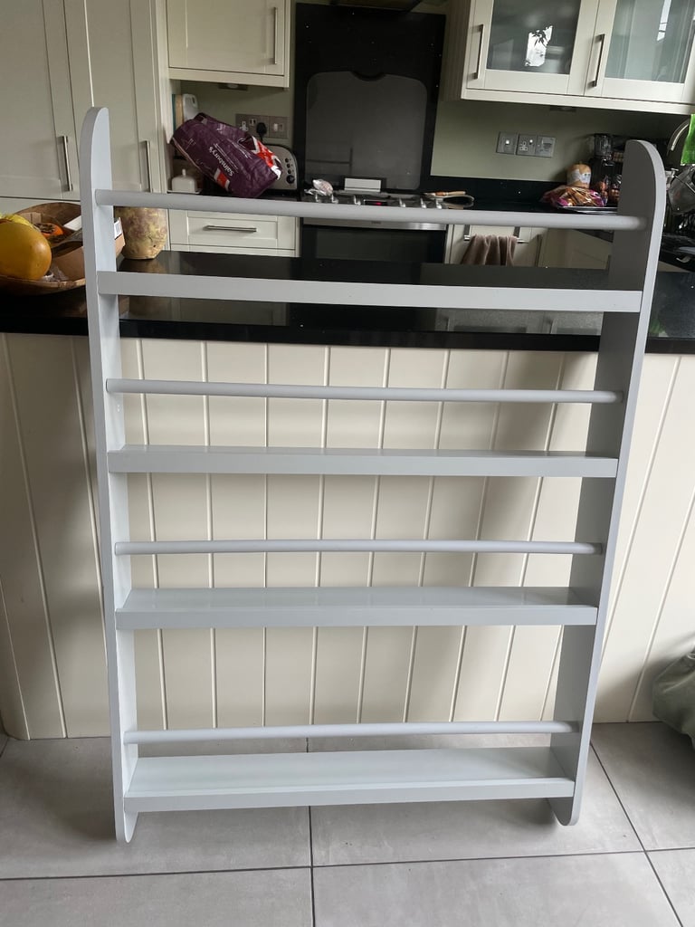 image for Kids wall mounted grey bookcase