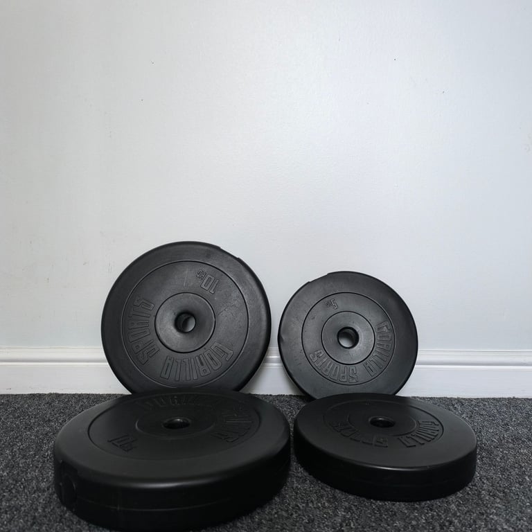 Barbell and Plates sets, total weight Approx. 70 kg, perfect for home gym 