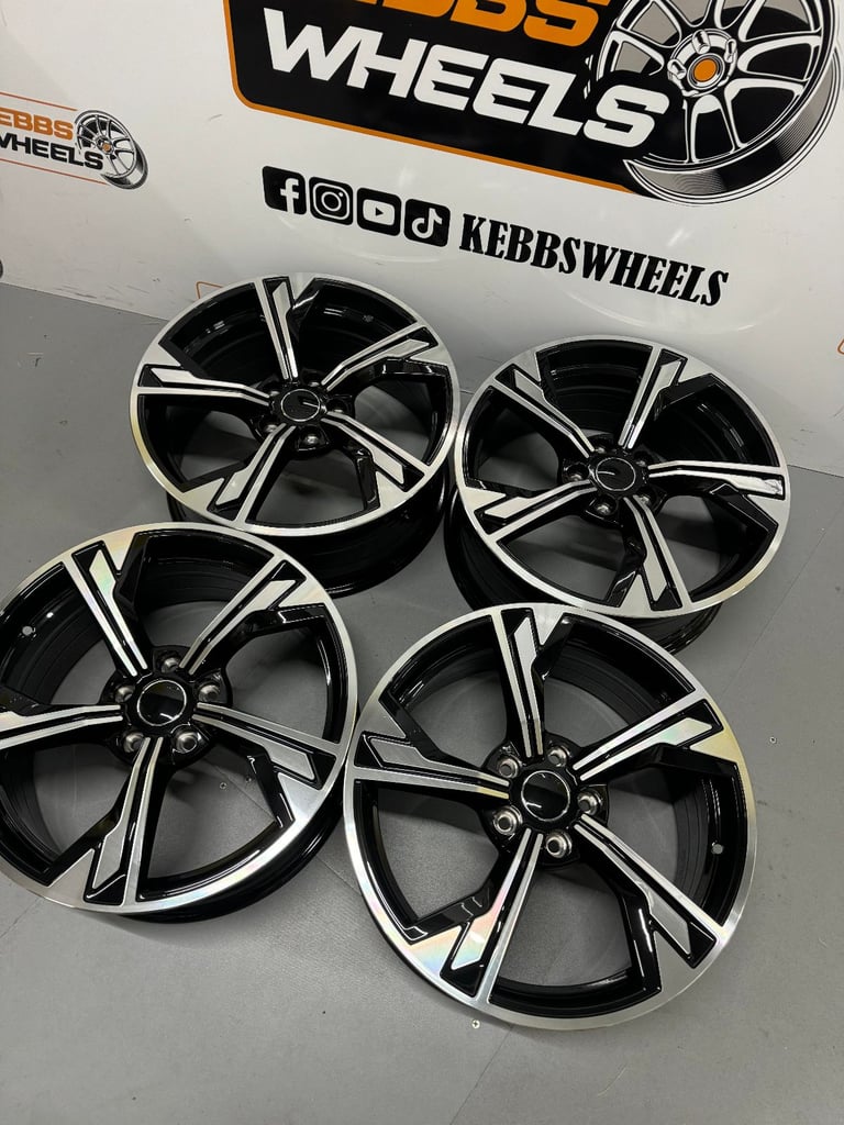18" AUDI 2020 RS4 STYLE ALLOY WHEELS A3 A4 A5 A6 A7 A8 S3 S4 S5 S6 Q3 Q5 VW GOLF