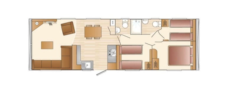 Haven Craig Tara Caravan For Hire, 3 Bedrooms in Great Location