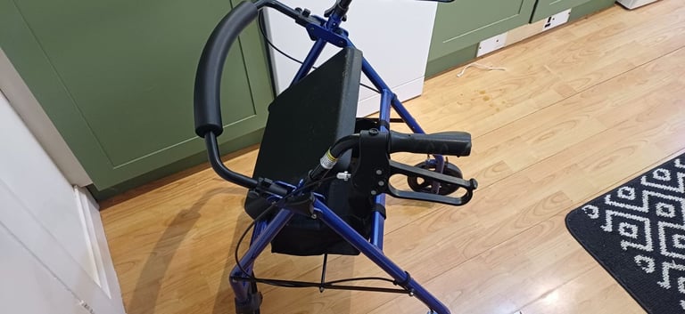 Drive Walker Mobility Aid Medical Blue Lightweight Aluminium Rollator