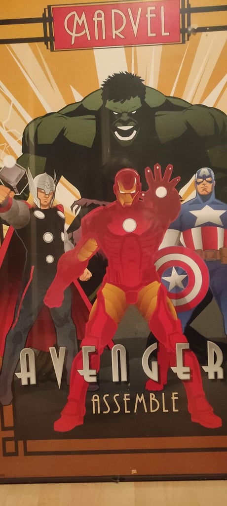 image for New Avengers Boxed Frame Print Deco Style 