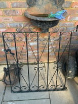 Wrought iron garden gate 