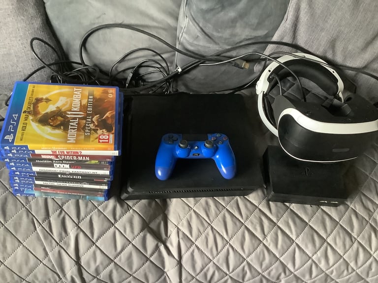 PS4 and VR Headset plus 12 games.
