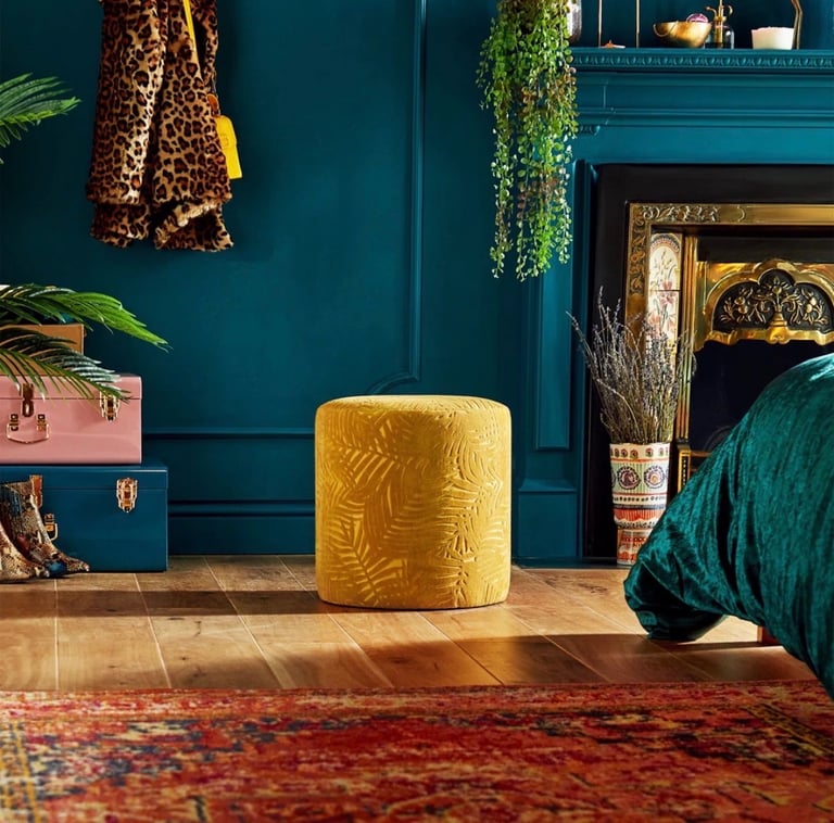 image for Floral footstool 